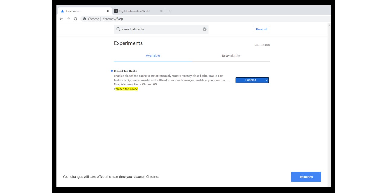 Google, Canary Sürümünde Chrome Tarayıcısında 'Kapalı Sekme Önbelleği' Özelliğini Test Etmeye Başladı