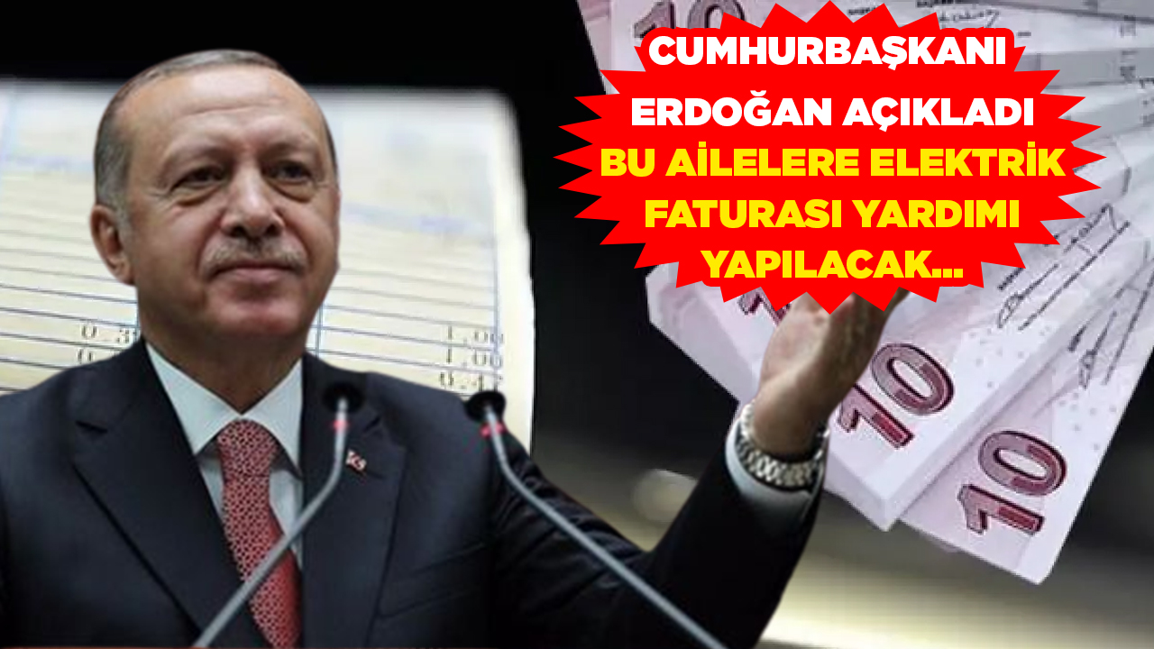 Elektrik Faturası Yardımını Kimler Alabilir, Cumhurbaşkanı Erdoğan Açıkladı..