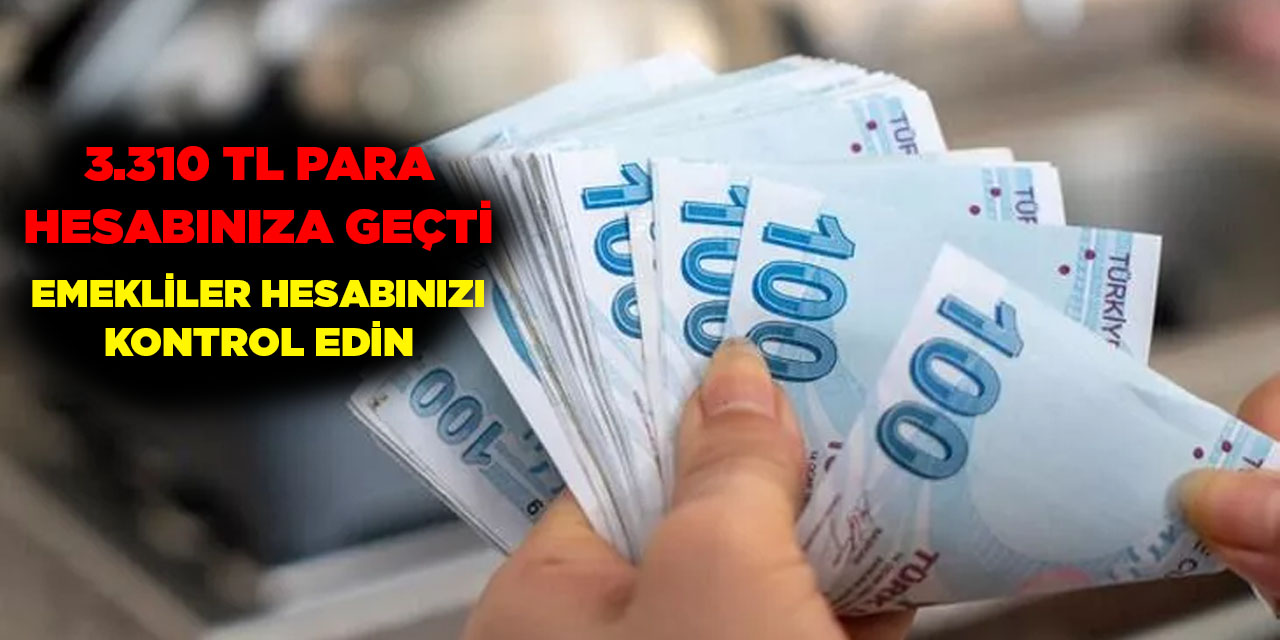 Emekliler Hesaplarınız Kontrol Edin, 3.310 TL Para Hesabınıza Geçti