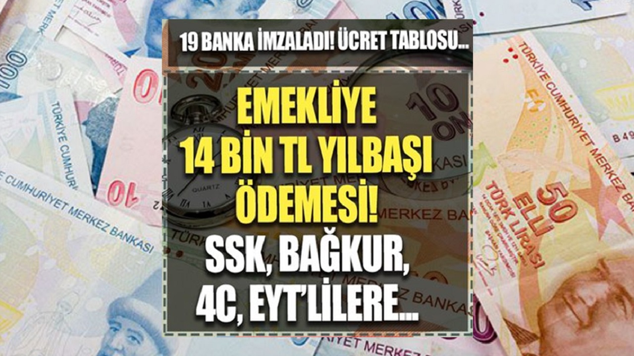 SSK, Bağkur, 4C, EYT’linin beklediği haber geldi: 14 bin TL yeni yıl hediyesi! 19 banka imzaladı: ING, Garanti, Ziraat, Halkbank! Sevindirecek o Haberin Detaylar