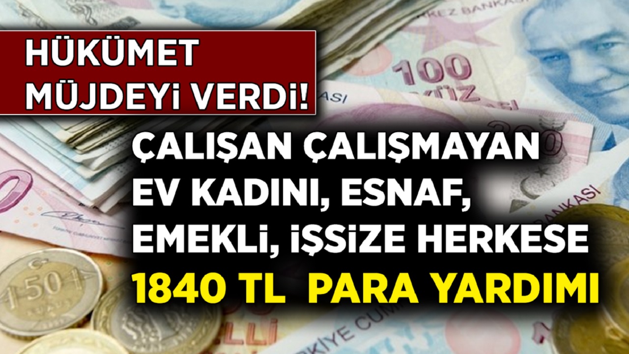 SGK Düğmeye Bastı: İhtiyaç sahibi ailere yardım müjdesi! Her ay 1840 TL maaş bağlanacak! e-devletten şimdi başvuran alıyor