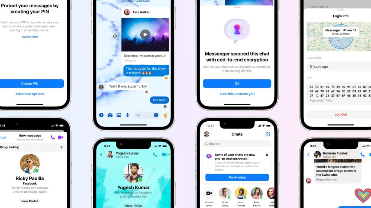 Meta, Messenger için uçtan uca şifrelemeyi daha fazla özellikle kullanıma sunuyor