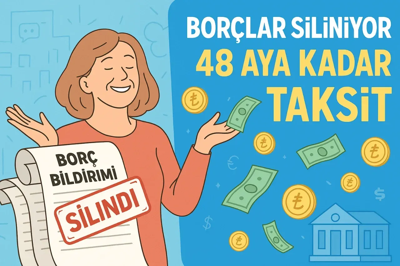Borçlulara Tarihi Fırsat! 5 Bin TL Altı Siliniyor, Kalan Borçlara 48 Ay Taksit