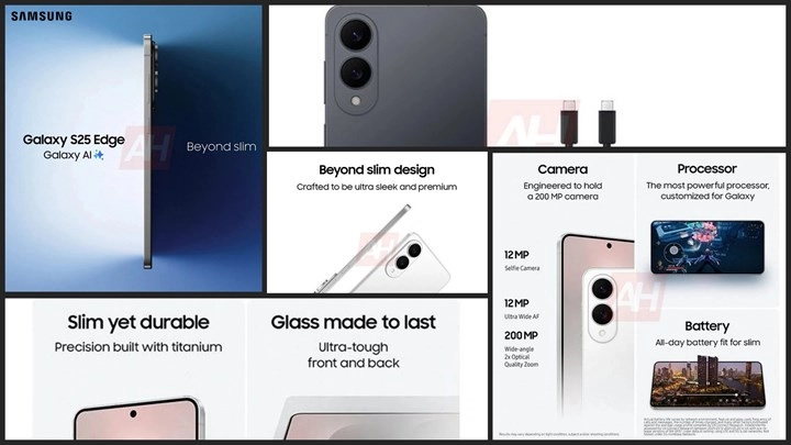 Samsung Galaxy S25 Edge Tanıtım Afişleri Sızdırıldı: Tasarım Netleşti
