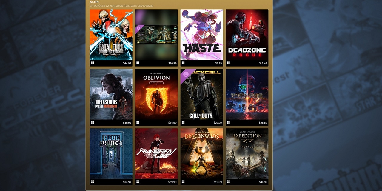 Steam'de En Çok Satanlar Listesinde Güncelleme Yapıldı! Steam Listesinde Her Ay En Çok Satan 50 Oyun Yer Alacak…