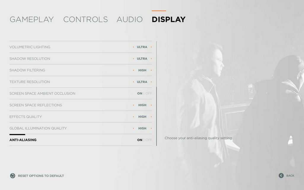 Quantum Break PC grafik ayarları menüsü