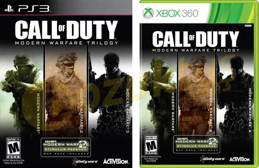 call of duty modern warfare trilogy - playStation 3-xbox 360