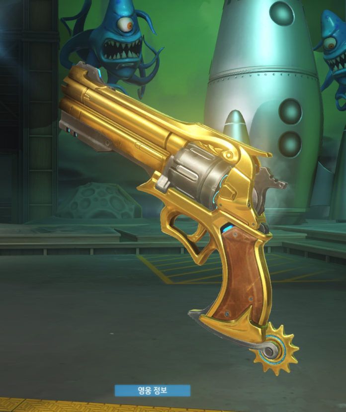 overwatch mccree peacekeeper golden guns