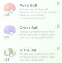 Pokemon Go PokeBalls