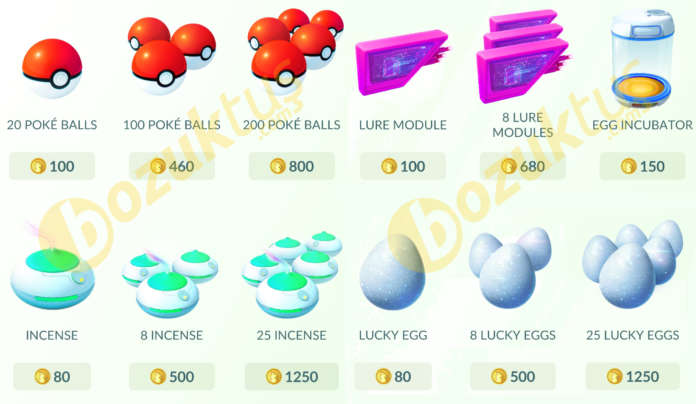 Pokemon GO shop