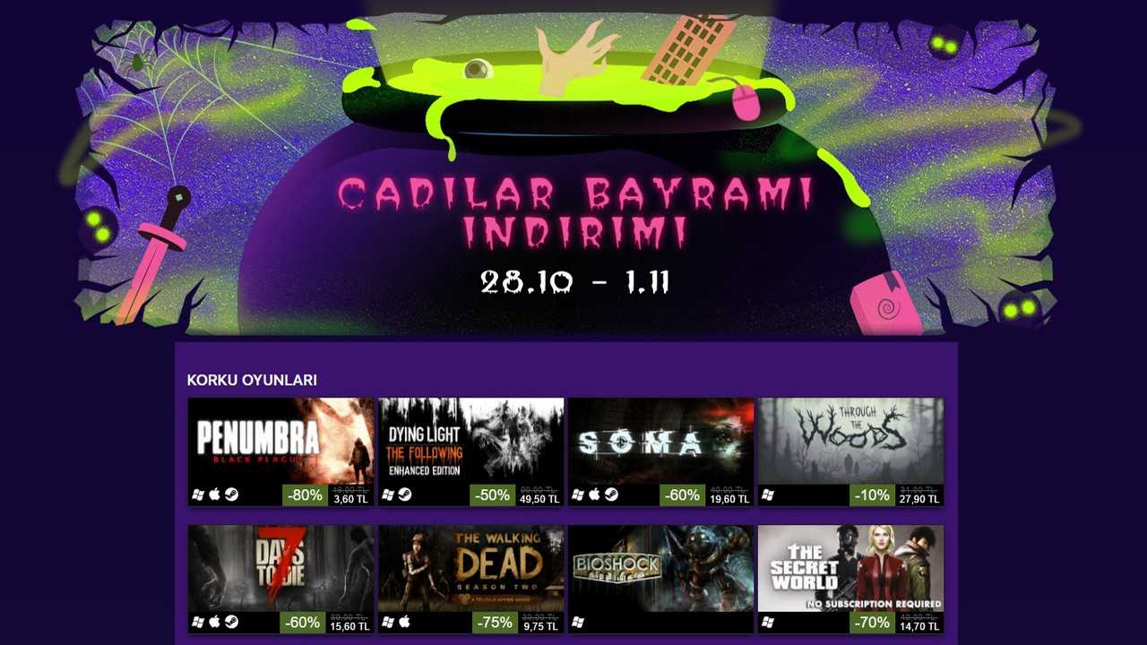 Steam Cadılar Bayramı