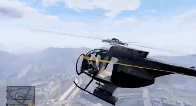 GTA 5 Helikopterden zeplinin üstüne atlamaya çalışın