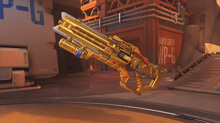 Overwatch Soldier 76 altın silah